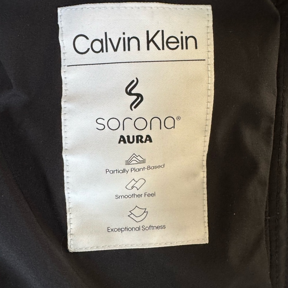 Calvin Klein Black Faux Fur Puffer Coat - Picture 5 of 5